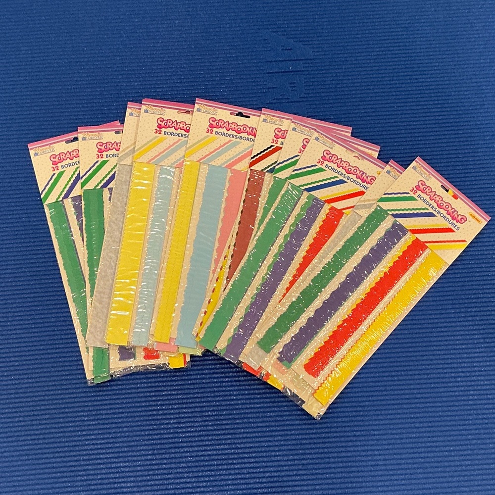 Scrapbook  Border Collection - Vibrant Colors set of 12